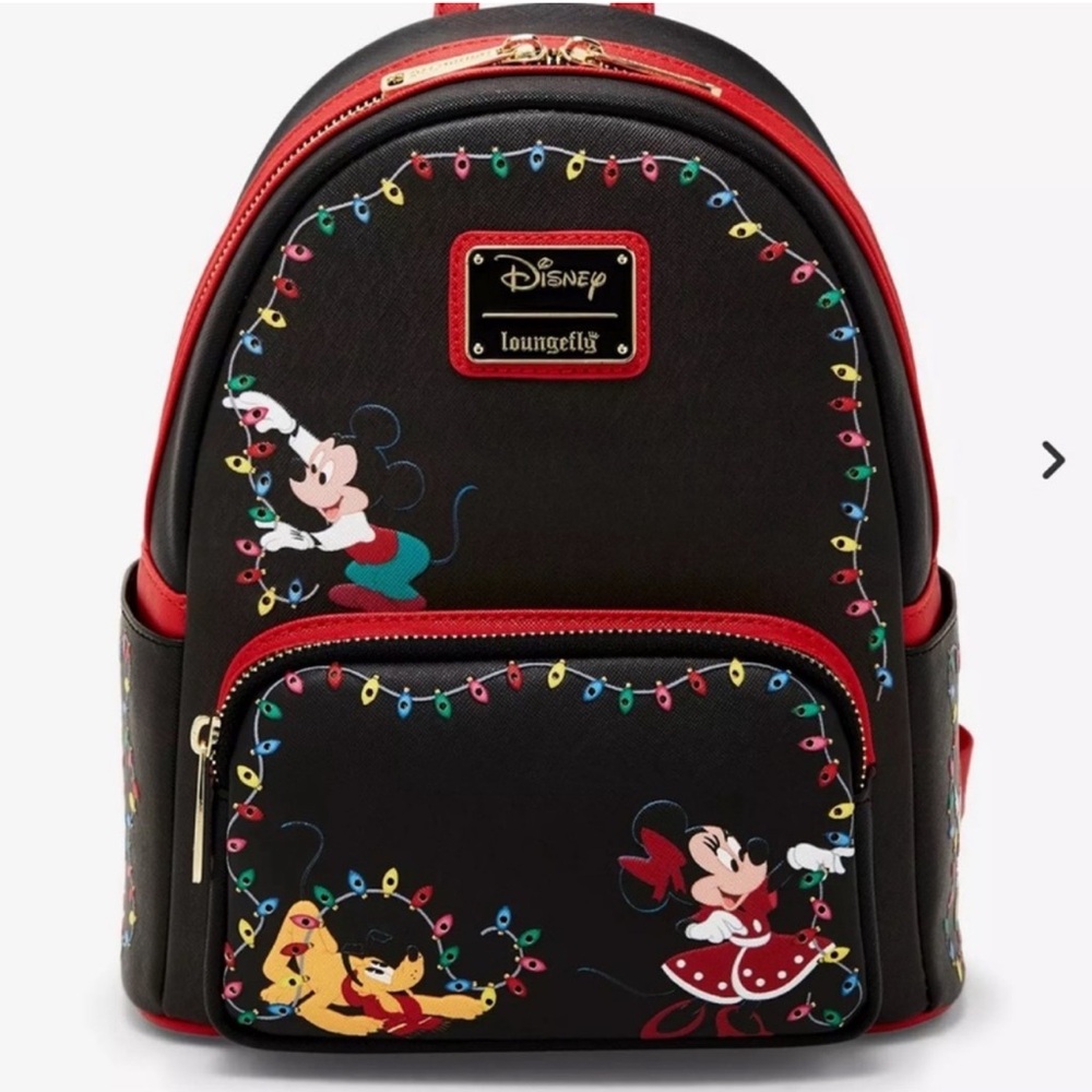 Loungefly Mickey Mouse & Friends Holiday Lights Mini Backpack